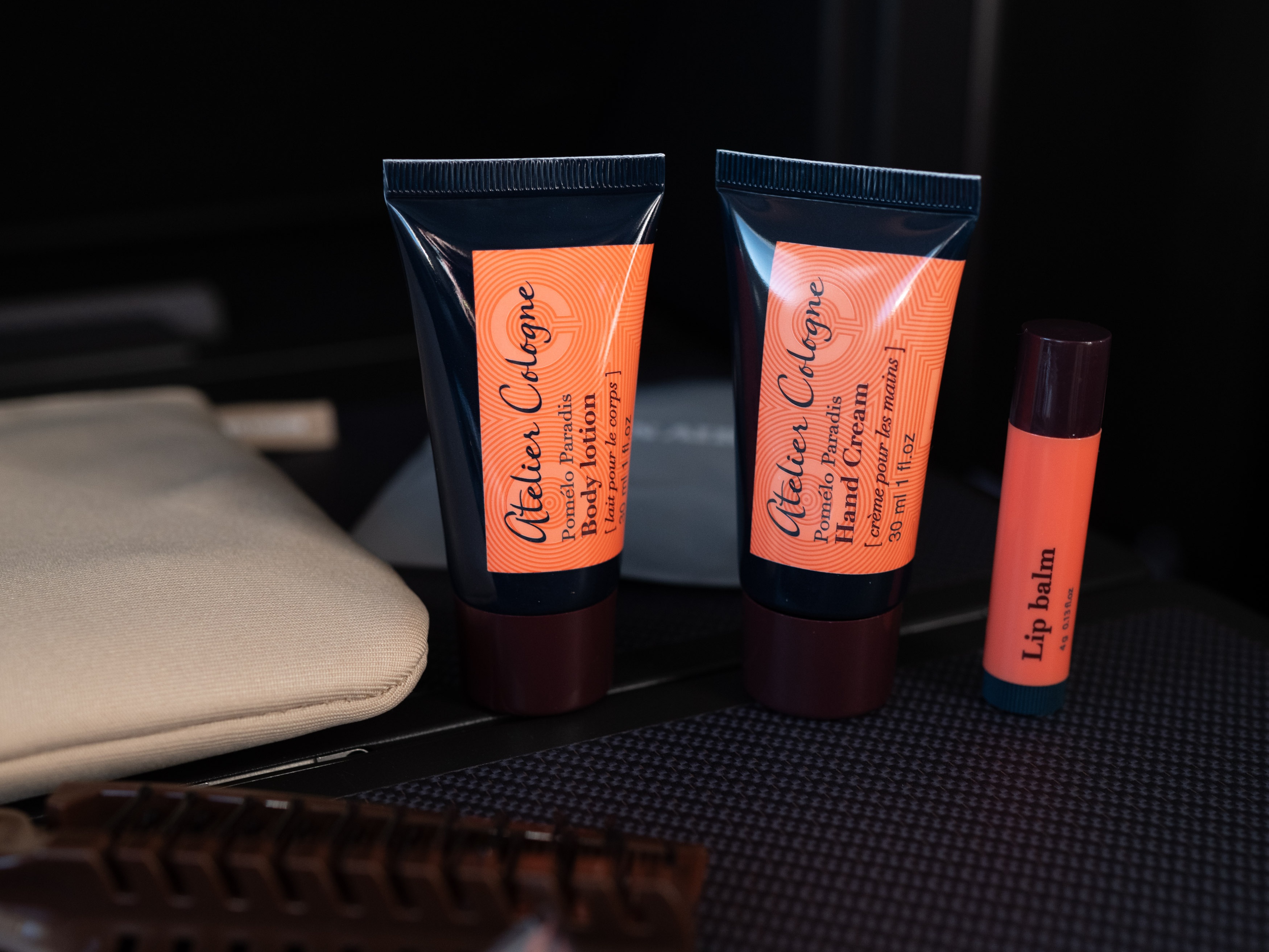 Korean Air business class amenity kit