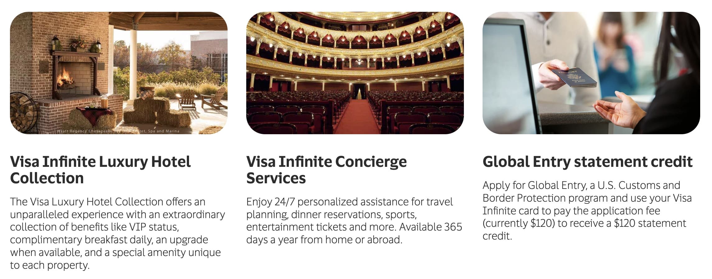 visa infinite perks