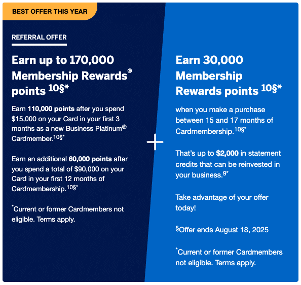 Amex Biz Plat Offer Summer 2025