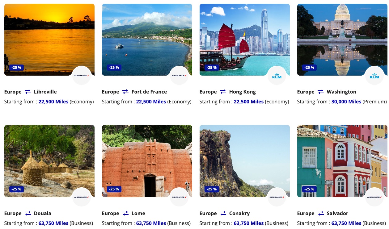Flying Blue Promo Rewards Carousel September 2025