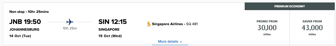 singapore airlines spontaneous escapes october 30 jnb sin