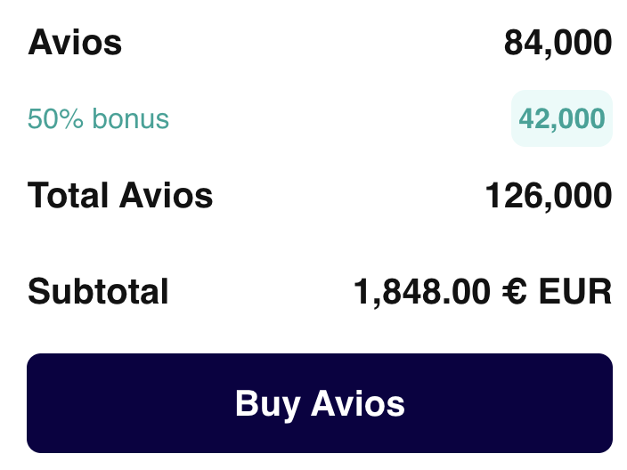 Buy 125,000 Finnair Plus Avios 50% Bonus