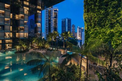 Pan Pacific Orchard Pool Night