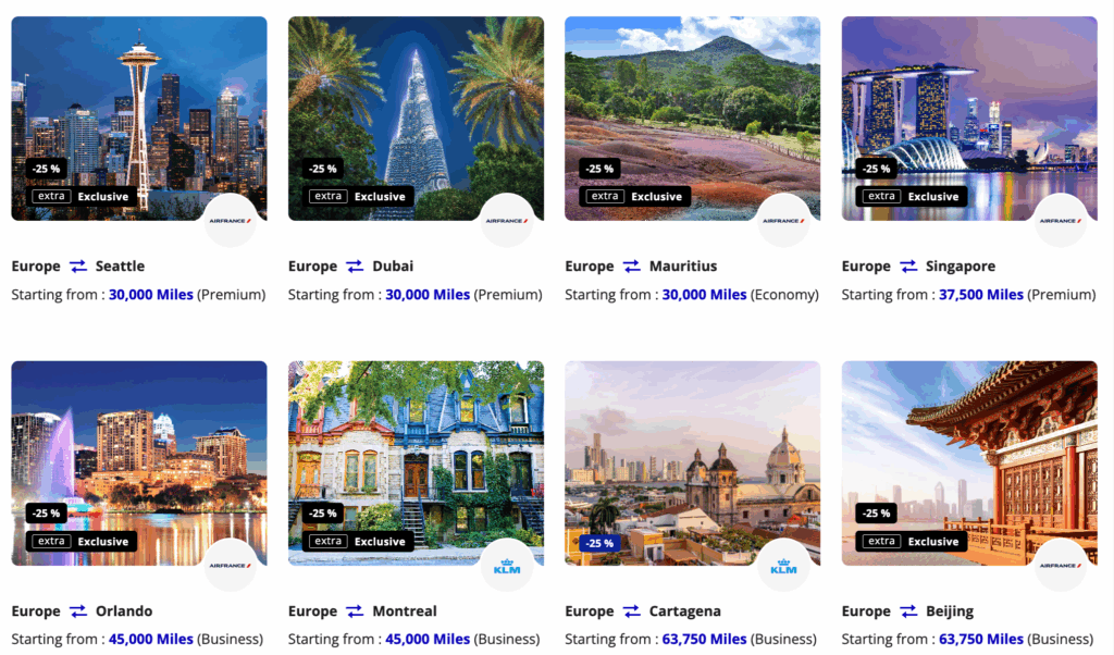 flying blue promo reards long haul jan 2026