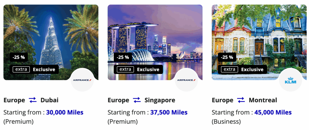 Reward tickets Earn Spend Miles on flights Flying Blue 01 03 2026 08 10 PM