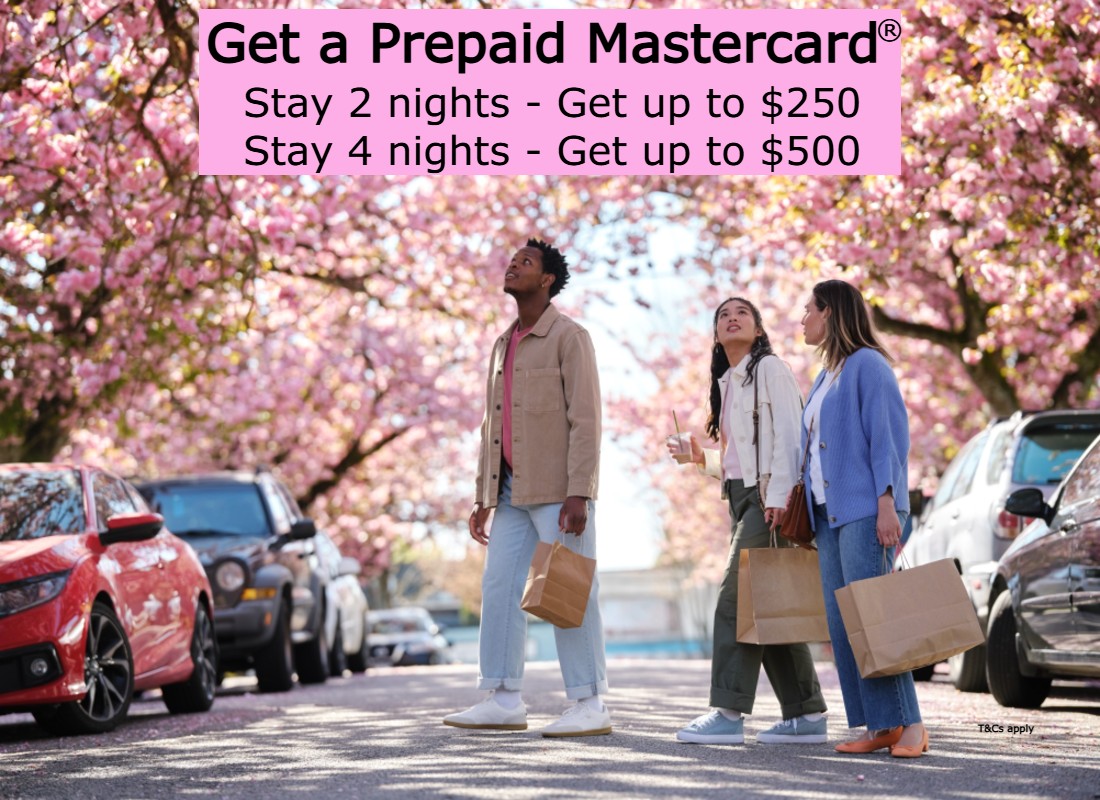 stay vancouver hotels spring 2026 prepaid card banner